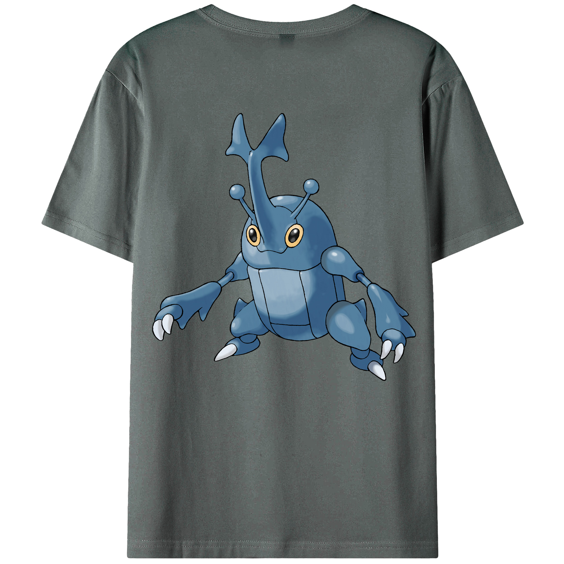 （画像用） ポケットモンスター Pokémon 綿100％ メンズ半袖Tシャツ（バックプリント） 通気性